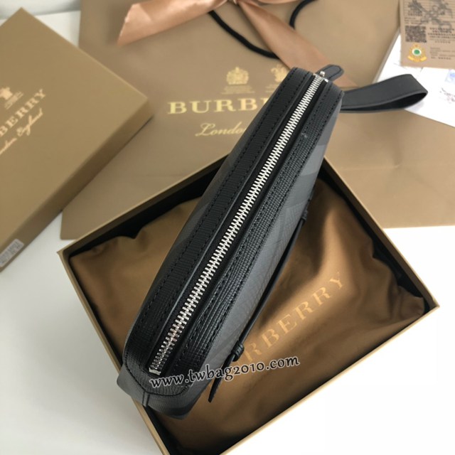 Burberry專門店新款男士手拿包 巴寶莉經典格紋收納袋手拿包 yxb1232